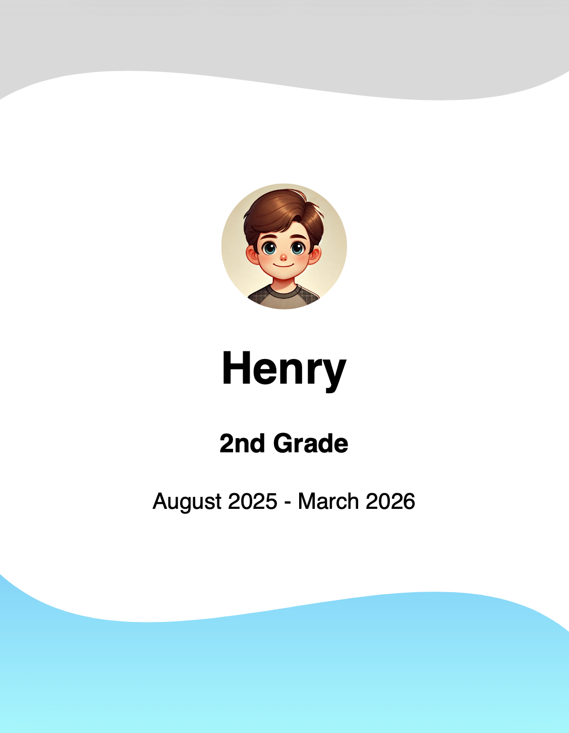 Schoolfolio PDF title page